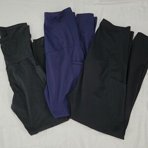 Maternity yoga pants, set of 3